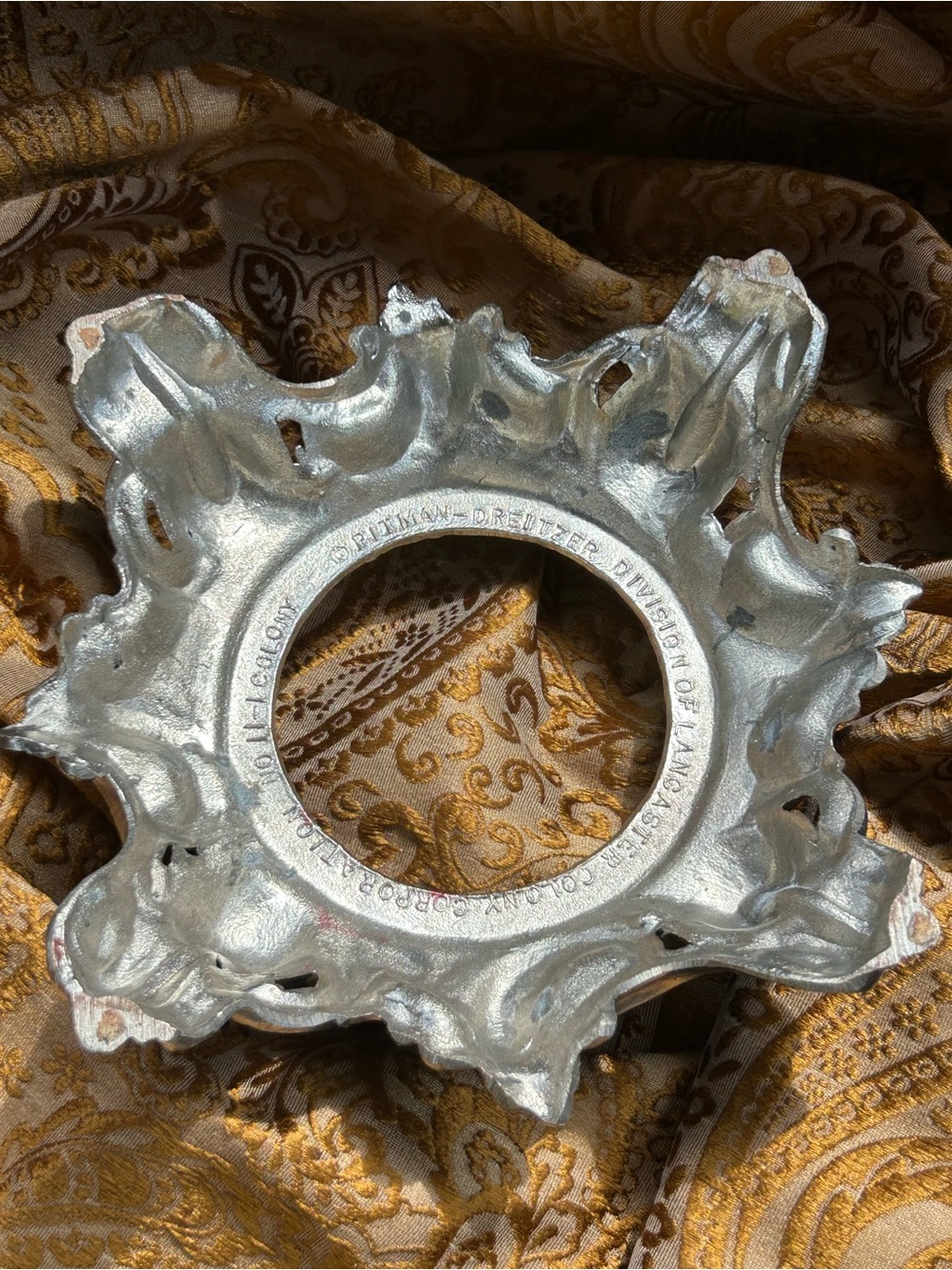 Vintage Pitman-Dreitzer Ornate Silver-Tone Punch Bowl Base - Elegant Home Art - Picture 4 of 5